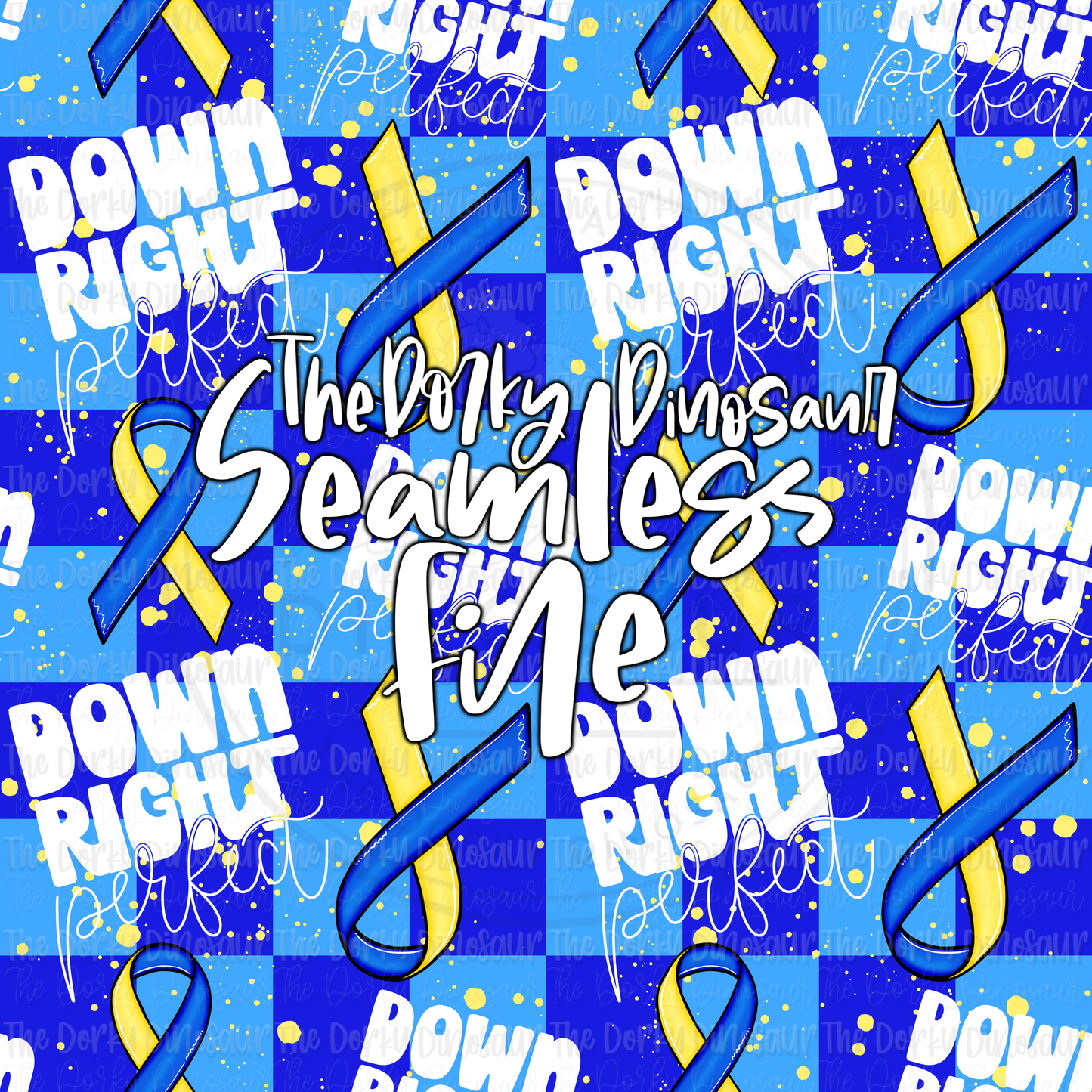 Down Right Perfect Checker Seamless PNG File