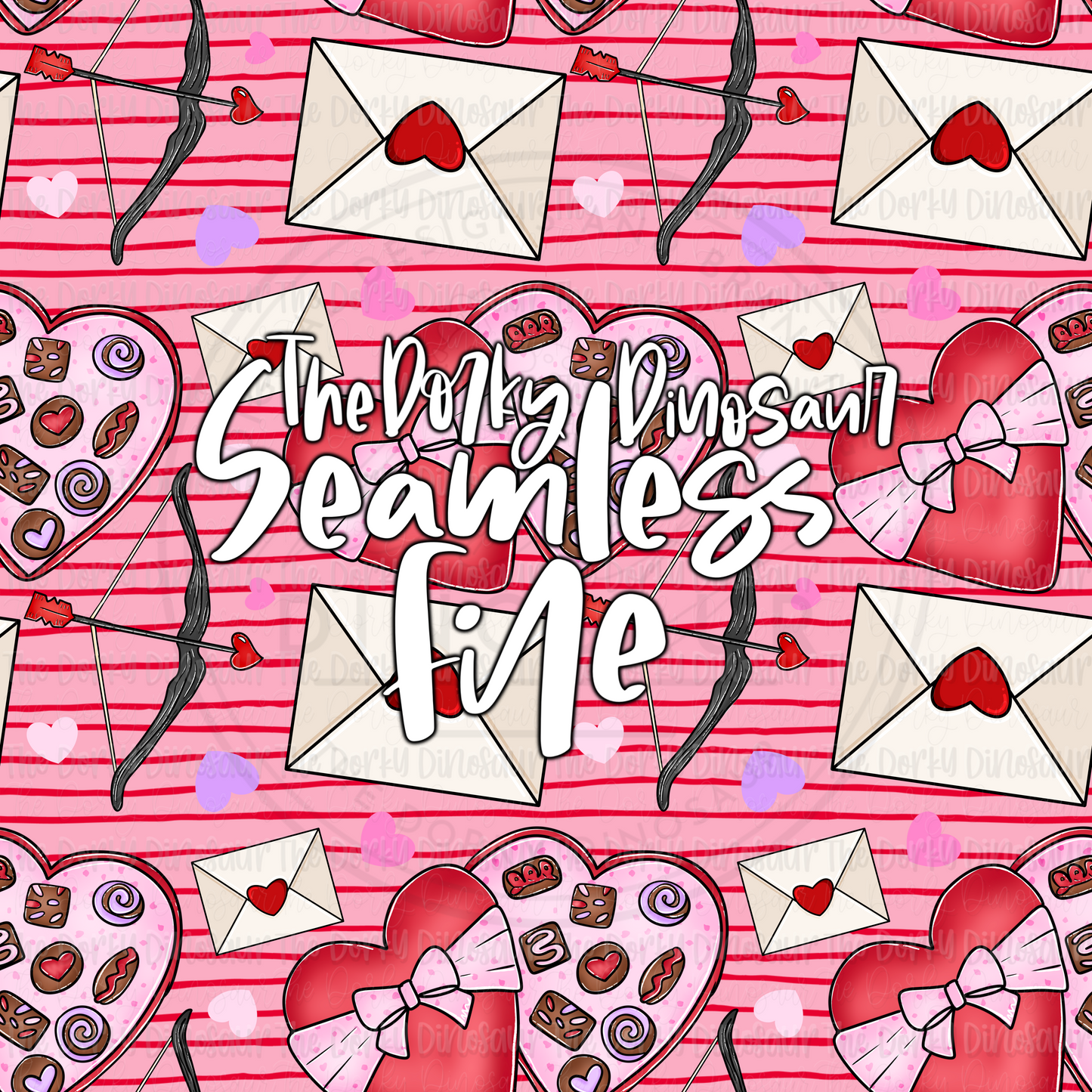 Valentine’s Icon Collage Seamless PNG File
