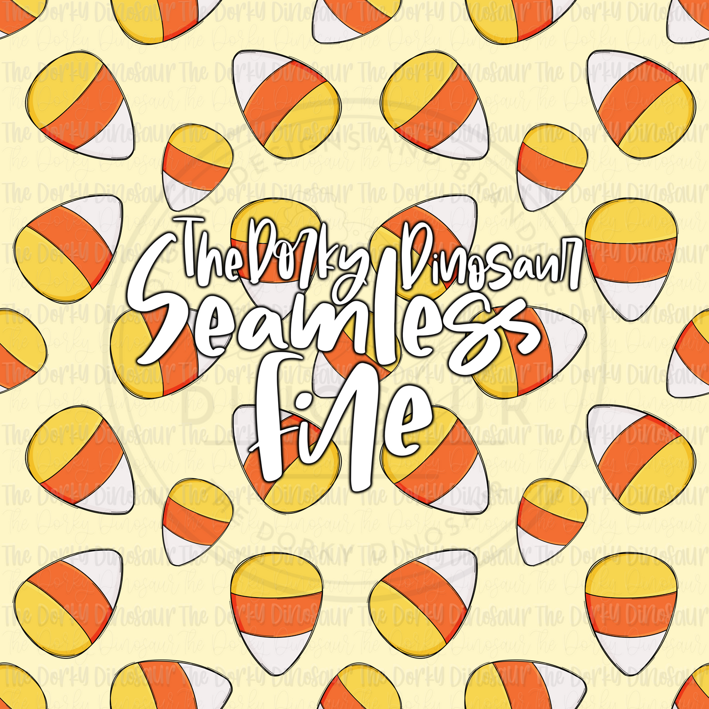 Yellow Candy Corn Seamless PNG File