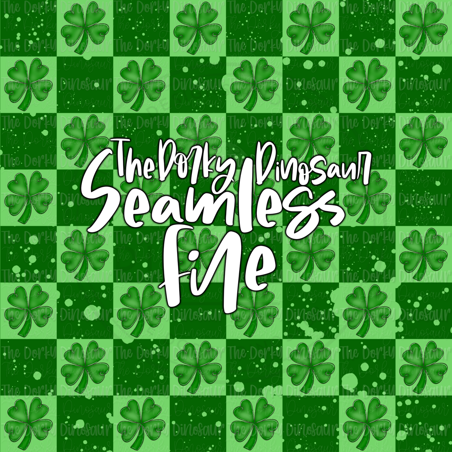 Shamrock Checker Seamless PNG File