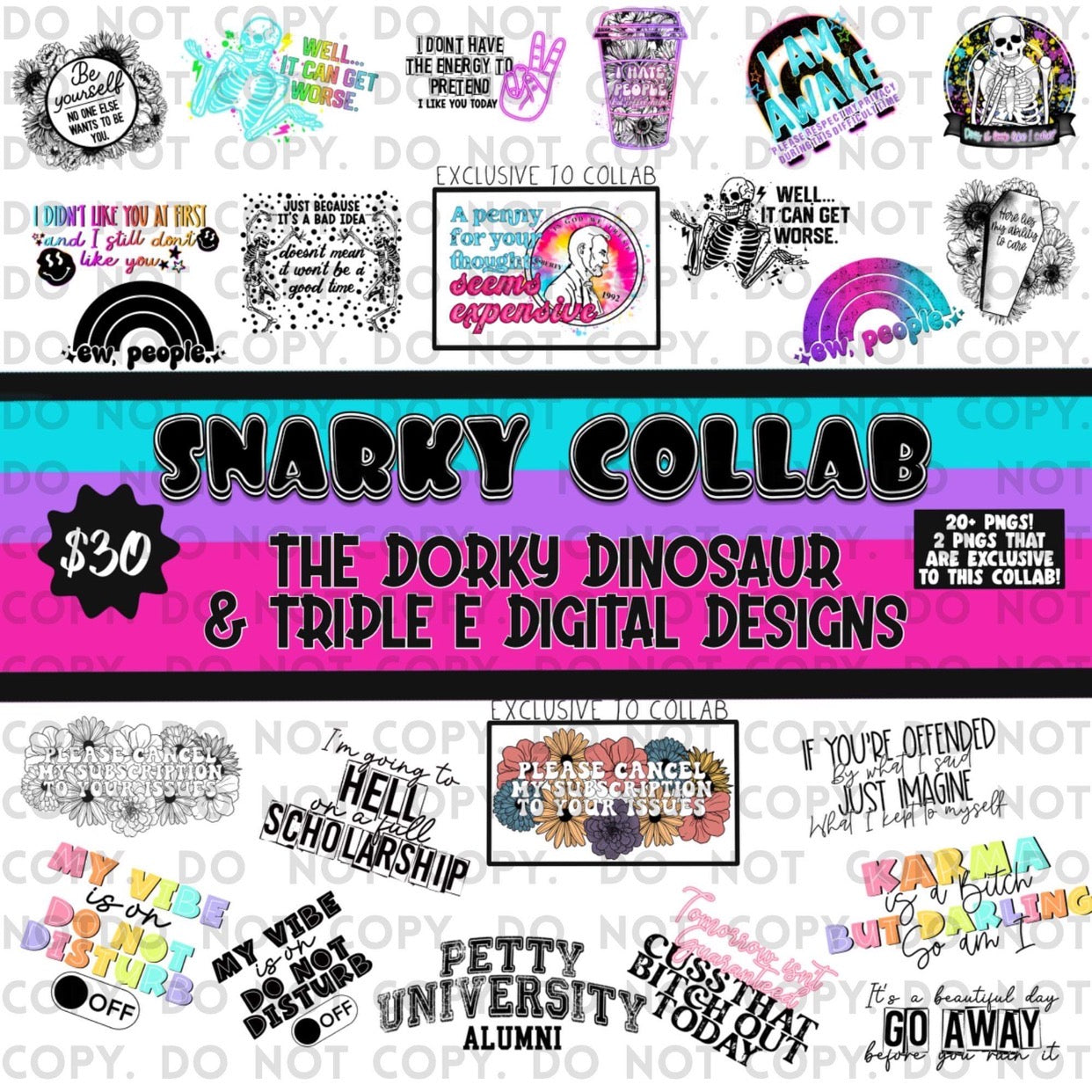 Snarky Collab Bundle w/ Triple E Designs