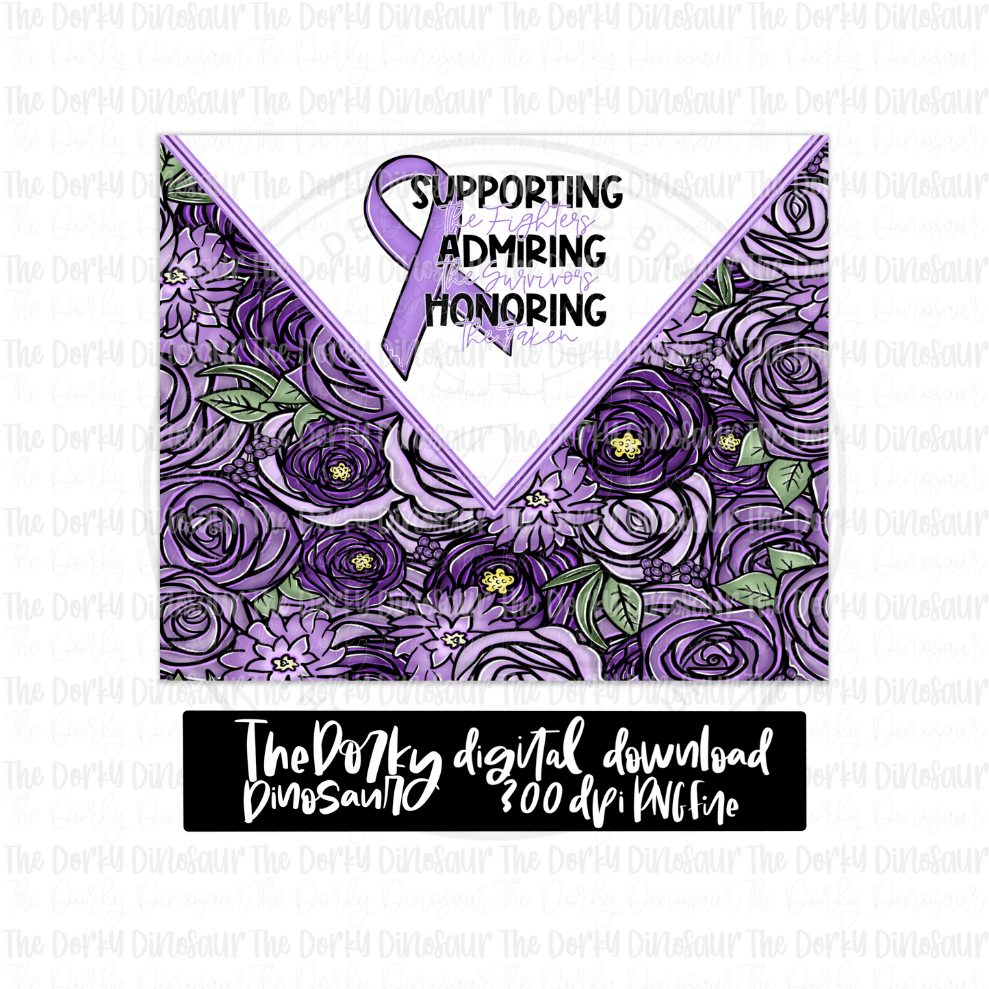 Supporting The Fighters Tumbler Digital Design | PNG File | Sublimation Tumbler Design