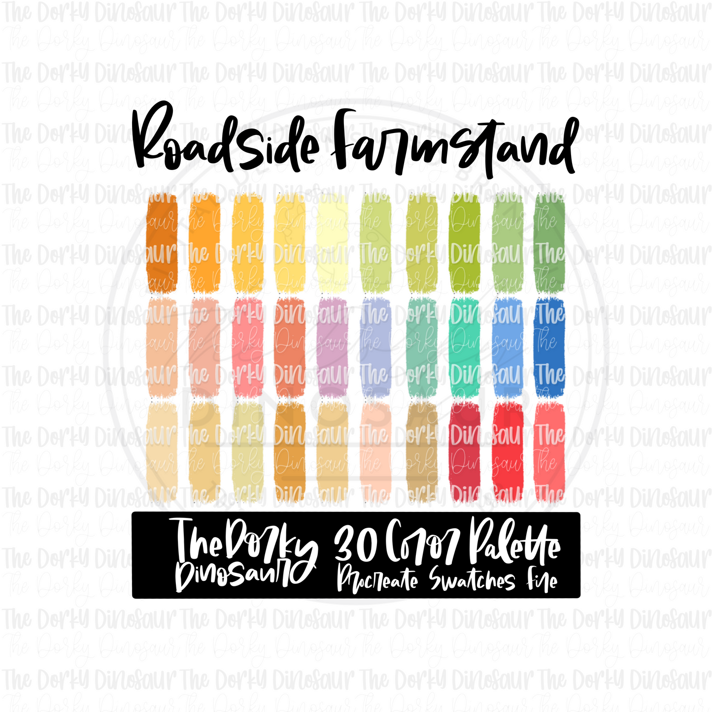 Roadside Farmstand Color Palette for Procreate on IPad