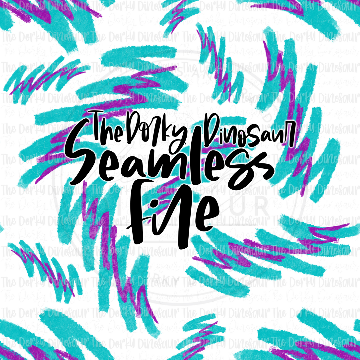 Retro Squiggle Seamless PNG File