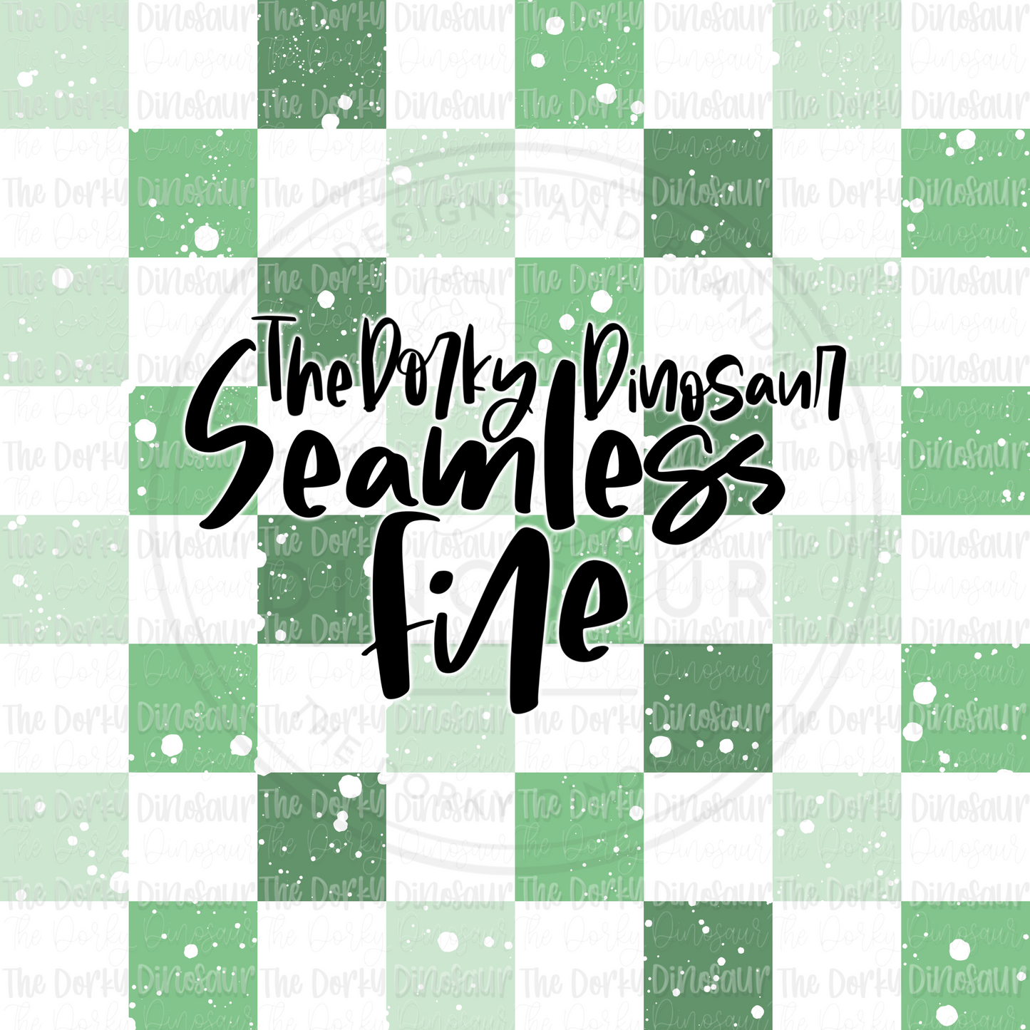 Green Checker Seamless PNG File