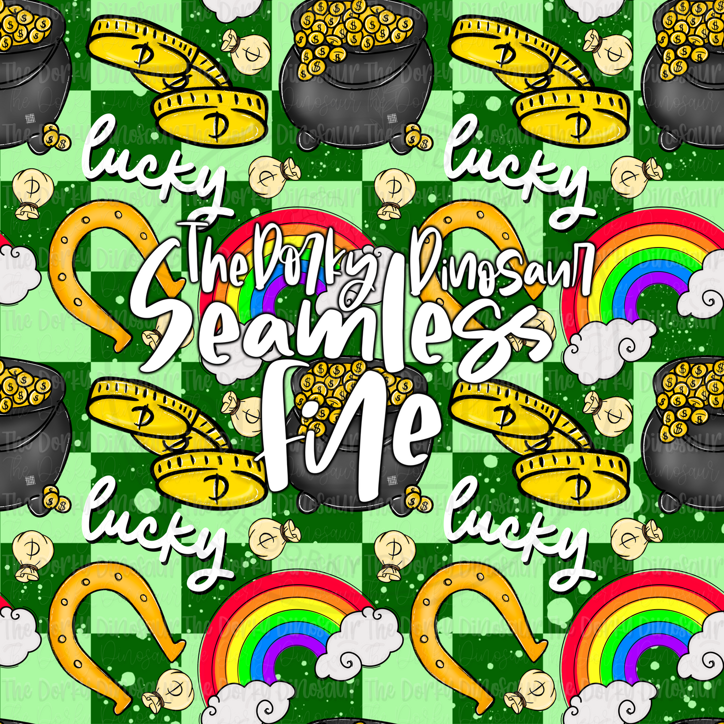 Rainbow St. Patrick’s Day Seamless PNG File