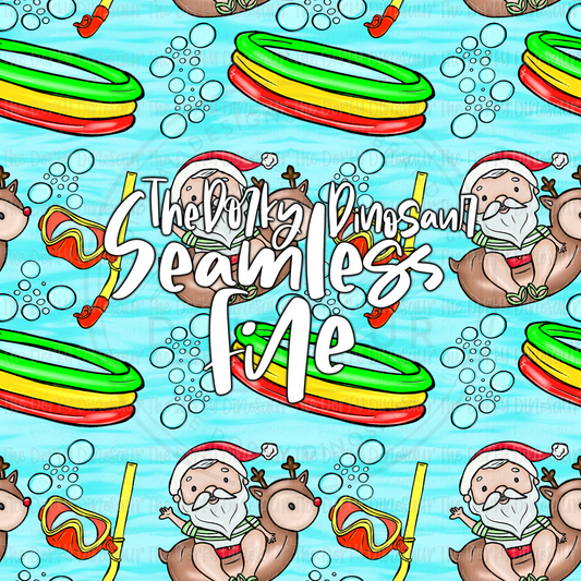 Christmas in July Seamless PNG File